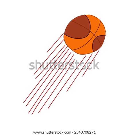 offense speed basketball ball cartoon. pivot jump, block steal, court hoop offense speed basketball ball sign. isolated symbol vector illustration