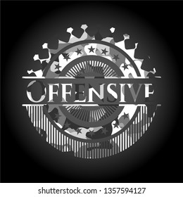 Offensive grey camo emblem