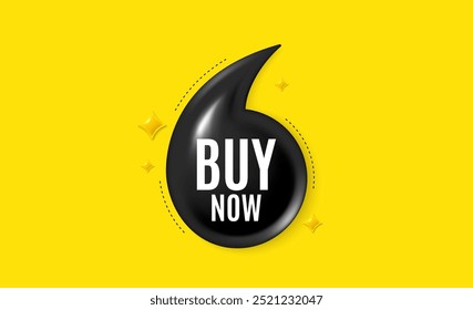 Offer 3d quotation banner. Buy Now tag. Special offer price sign. Advertising Discounts symbol. Buy now quote message. Quotation comma yellow banner. Vector