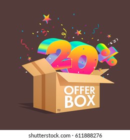 Offer box with specials discounts