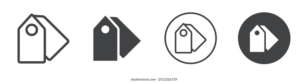 offer coupon icon Vector logo outline