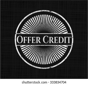 Offer Credit chalk emblem