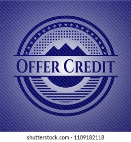Offer Credit with jean texture