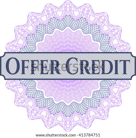 Offer Credit linear rosette
