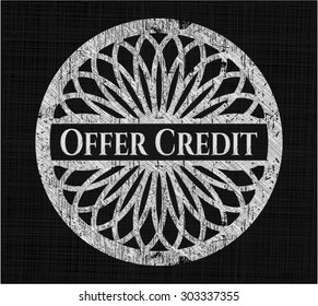 Offer Credit on chalkboard