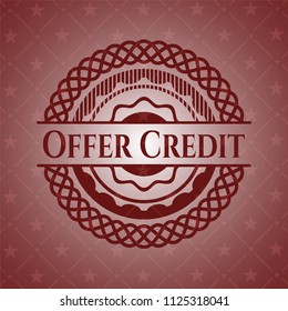 Offer Credit red emblem. Vintage.