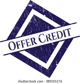 Offer Credit rubber grunge texture stamp