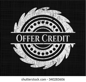 Offer Credit written on a chalkboard