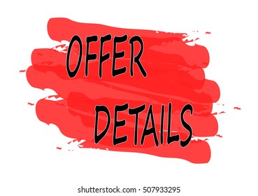 offer details vector card