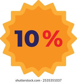 Offer Discount Sale Icon Vector Flat Illustration