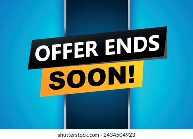 offer ends soon poster banner graphic design icon logo sign symbol social media website coupon

