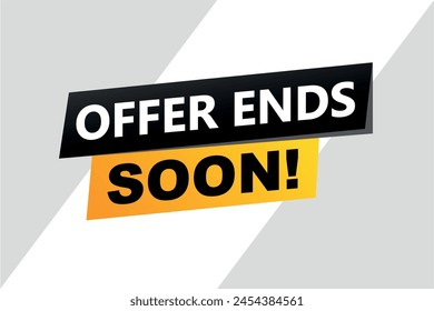 Offer Ends Bald Poster Banner Grafikdesign Symbol Logo Symbol Symbol Social Media Website Coupon

