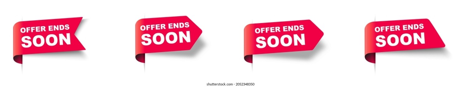 Offer ends soon. vector banner. Special offer price sign. Advertising discounts symbol. Vector