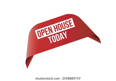 Offer Extended red ribbon label banner.