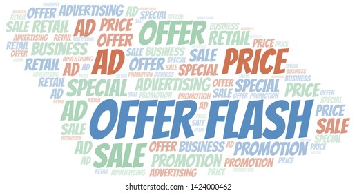 Offer Flash word cloud. Wordcloud made with text only.