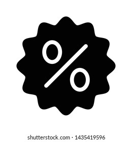 offer glyph flat vector icon