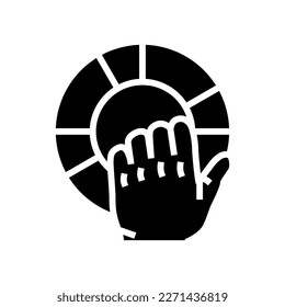 offer to help when you can glyph icon vector. offer to help when you can sign. isolated symbol illustration