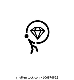 Offer Icon. Flat Design. Business Concept Isolated Illustration