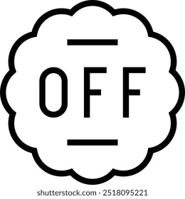 offer icon. Thin linear style design isolated on white background