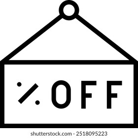 offer icon. Thin linear style design isolated on white background