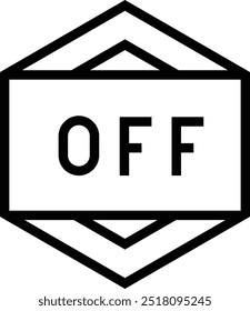 offer icon. Thin linear style design isolated on white background