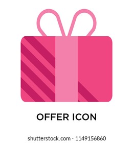 Offer icon vector isolated on white background for your web and mobile app design, Offer logo concept