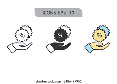 offer icons  symbol vector elements for infographic web