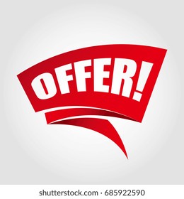 Offer labels banners