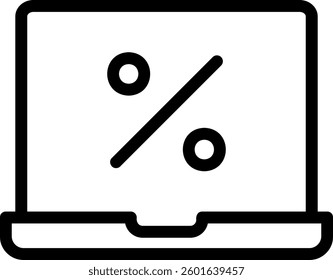 offer line icon illustration vector