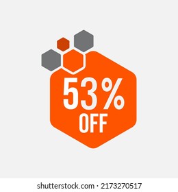 Offer Logo On Letter 53 Template. Offer On 53 Letter, Initial Offer Sign Concept