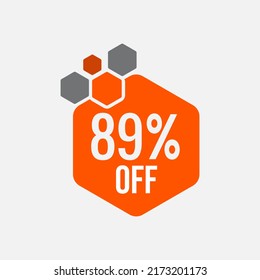 Offer Logo On Letter 89 Template. Offer On 89 Letter, Initial Offer Sign Concept
