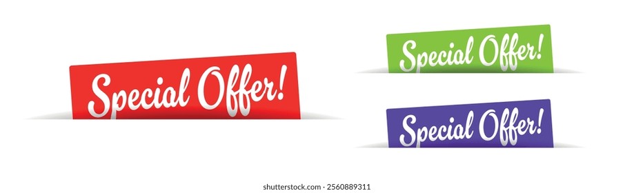 Spécial offer on red tab