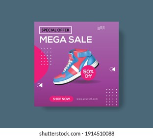 Offer Post Social Media Shoes Banner Design