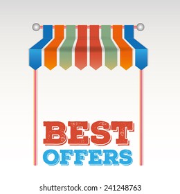 offer shop Vector illustration