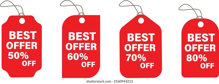 Offer Tag Discount Tag And Special Offer Vector Illustration 