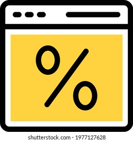 offer vector colour line  icon
