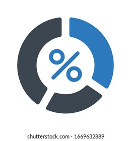 Icono de color de glifo de oferta vectorial 
