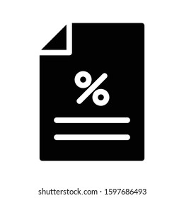 offer vector glyph flat icon 