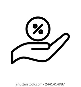 offer vector line icon symbol