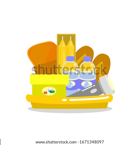 Offering for Buddhist on White Background Vector