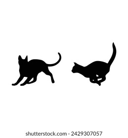 Offering a diverse range of cat silhouette vectors, each capturing the essence of feline grace, perfect for enhancing a variety of design projects or adding a touch of whimsy to any creative endeavor.