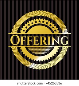 Offering golden emblem or badge