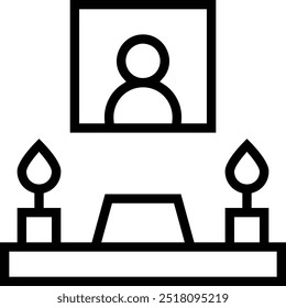 offering icon. Thin linear style design isolated on white background