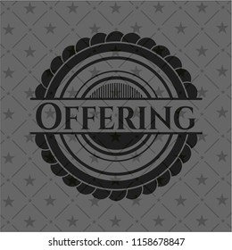 Offering realistic dark emblem