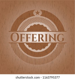 Offering wood emblem