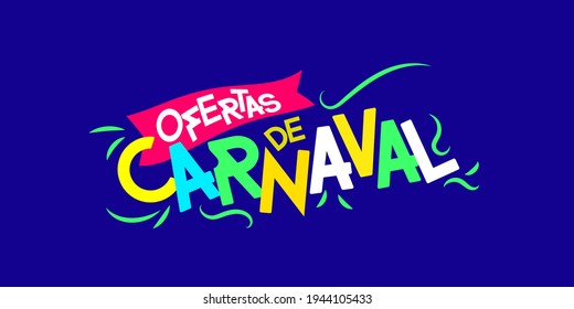 Offers Carnival, Brazilian Carnival, comercial, retail flyer template