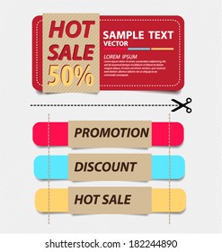 offers and promotions. vector template.