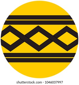 Offical roudn flag of West Midlands region, England.