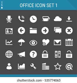 Office 1 icon set