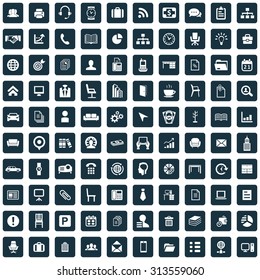 office 100 icons universal set for web and mobile 